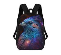sinyumoney Cosmic Feathered Companion-5 Mochila Escolar Infantil De 17 Pulgadas, Mochila Escolar Impresa En 3D Para Niños De Primaria Y Secundaria