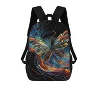 sinyumoney Cosmic Fire Butterfly Mochila Ligera Informal Para El Día A Día, Mochila Escolar Para Adolescentes, Chicas, Chicos, Mujeres Y Hombres 17inch