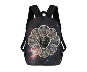 sinyumoney Cosmic Flat-coated Retriever Mochila Escolar, Mochila De Viaje Para La Universidad, Mochilas Para Acampar, Aventuras Al Aire Libre Y Viajes Diarios 17inch