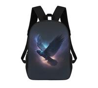 sinyumoney Cosmic Flight of The Raven Mochila Escolar Impermeable Para Computadora Para Niñas, Niños Y Adolescentes 17inch