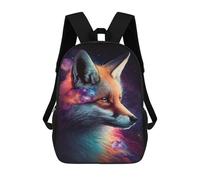 sinyumoney Cosmic Fox Art Print-14 Mochila Escolar Informal Para El Día A Día, Para La Escuela, El Trabajo Y Los Viajes Para Hombres, Mujeres Y Adolescentes. 17inch