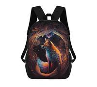 sinyumoney Cosmic Fox Dreamscape Mochilas Infantiles Mochila Escolar Mochila Impresa En 3D Para Niños Mochilas De Viaje Bolsas Para Libros Mochila Escolar Para Niños 17inch