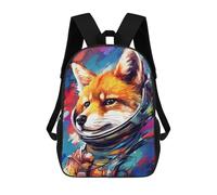 sinyumoney Cosmic Fox Explorer-13 17inch Mochilas Escolares Impresas En 3D, Mochilas Escolares De Moda Para Niños De Primaria Y Secundaria