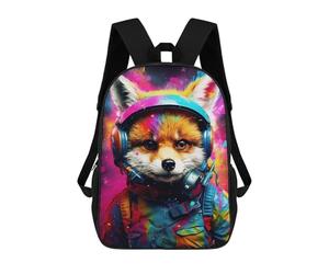 sinyumoney Cosmic Fox in Space Gear Mochila Escolar Grande Resistente Al Agua Para Portátil Para Adolescentes, Niñas, Niños, Mujeres Y Hombres 17inch