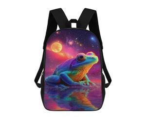 sinyumoney Cosmic Frog Reflection-1 Mochila De Viaje Para La Universidad, Mochilas Para Adolescentes, Chicas, Chicos, Mujeres Y Hombres 17inch