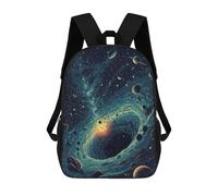 sinyumoney Cosmic Galaxy Space Swirl Mochila Ligera Informal Para El Día A Día, Mochila Escolar Para El Campus, Actividades Al Aire Libre, Viajes Y Deportes 17inch