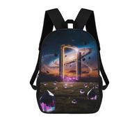 sinyumoney Cosmic Gateway Mochila Escolar/de Trabajo/para Portátil Para Hombres, Mujeres Y Adolescentes 17inch