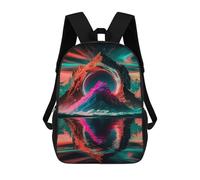 sinyumoney Cosmic Gateway Reflections Mochilas De 17 Pulgadas Para Niños, Mochilas Escolares Impresas En 3D Para Estudiantes De Primaria Y Secundaria, Para Niños Y Niñas.