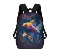 sinyumoney Cosmic Goldfish Art Print Mochila Escolar Ligera Para Aeropuerto Y Universidad Para Estudiantes. Mochila Para La Escuela/trabajo/viajes 17inch