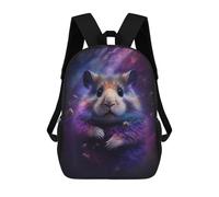 sinyumoney Cosmic Hamster Art Print-5 Mochila Escolar Para El Trabajo, Negocios, Universidad Y Escuela Para Niñas Y Adolescentes 17inch