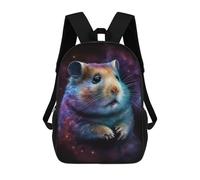 sinyumoney Cosmic Hamster Art Print-6 Mochila Escolar Para El Trabajo, Negocios, Universidad Y Escuela Para Niñas Y Adolescentes 17inch