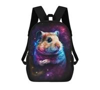 sinyumoney Cosmic Hamster Art Print Mochila Escolar Grande Resistente Al Agua Para Portátil Para La Escuela/trabajo/viajes 17inch