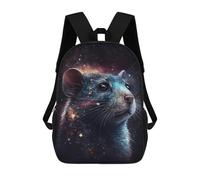 sinyumoney Cosmic Hamster Portrait-1 Mochila Escolar Infantil De 17 Pulgadas Con Estampado 3D, Mochila Moderna Para Niños, Mochilas De Viaje, Bolsas Para Libros, Mochila Escolar Infantil
