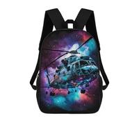 sinyumoney Cosmic Helicopter Flight Mochila Escolar Resistente Al Agua, Mochila Escolar De Negocios Para Hombres/mujeres 17inch