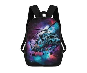 sinyumoney Cosmic Helicopter Flight Mochila Escolar Resistente Al Agua, Mochila Escolar De Negocios Para Hombres/mujeres 17inch