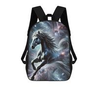 sinyumoney Cosmic Horse Mochila Escolar Infantil De 17 Pulgadas Con Estampado 3D De Películas De Anime Para Niños, Mochila De Viaje, Mochila Escolar Infantil
