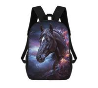 sinyumoney Cosmic Horse Portrait Mochila Escolar Mochilas Escolares Para Niñas Y Niños Mochila Con Bolsillo Mochila Escolar De Moda Para Niños 17inch