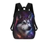 sinyumoney Cosmic Husky Portrait-4 Mochila Escolar Infantil De 17 Pulgadas Con Estampado 3D De Películas De Anime Para Niños, Mochila De Viaje, Mochila Escolar Infantil