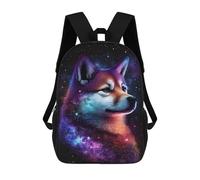 sinyumoney Cosmic Husky Portrait Mochila Escolar Infantil De 17 Pulgadas Con Estampado 3D De Películas De Anime Para Niños, Mochila De Viaje, Mochila Escolar Infantil