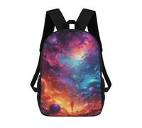 sinyumoney Cosmic Journey Exploring The Universe Mochilas Escolares De Moda Para Papelería, Impermeables, Informales, Para Hombres, Mujeres Y Adolescentes 17inch
