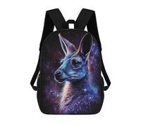 sinyumoney Cosmic Kangaroo Art Print Mochila Escolar Grande Resistente Al Agua Para Portátil Para La Escuela/trabajo/viajes 17inch