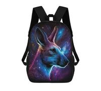 sinyumoney Cosmic Kangaroo Portrait-13 Mochilas Escolares Mochila Escolar Ligera Mochila De Día Mochila Escolar Para La Universidad Para Niños/Niñas/Adolescentes 17inch