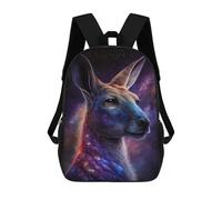 sinyumoney Cosmic Kangaroo Portrait-15 Mochila Escolar Impresa En 3D 17inch Mochila Escolar Infantil Mochilas De Viaje Mochila Informal De Moda Para Niños Y Estudiantes