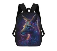 sinyumoney Cosmic Kangaroo Portrait-3 Mochilas Escolares Para La Escuela Secundaria, Preparatoria, Universidad Y Viajes Para Niños/niñas/adolescentes 17inch