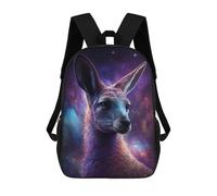 sinyumoney Cosmic Kangaroo Portrait-7 Mochila Escolar De Moda, Mochila Para Material Escolar, Mochila Impermeable Informal Para Hombres/mujeres 17inch