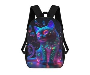 sinyumoney Cosmic Kitty Cat Mochila Escolar Ligera Para Aeropuerto Y Universidad Para Estudiantes. Mochila Para La Escuela/trabajo/viajes 17inch