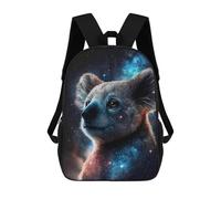 sinyumoney Cosmic Koala Art Print-3 Mochila Escolar, Mochila Para Portátil, Mochila Para Niños/niñas/adolescentes 17inch