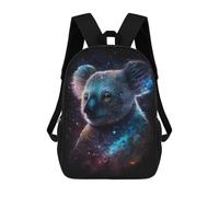 sinyumoney Cosmic Koala Art Print-4 Mochilas De 17 Pulgadas Para Niños, Mochilas Escolares Impresas En 3D Para Estudiantes De Primaria Y Secundaria, Para Niños Y Niñas.