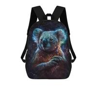 sinyumoney Cosmic Koala Celestial Tree Hugger Mochila Escolar Grande Para Niños Para El Campus, Actividades Al Aire Libre, Viajes Y Deportes 17inch