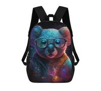 sinyumoney Cosmic Koala Glasses Mochilas Escolares, De Viaje Y Universitarias Para Hombres, Mujeres Y Adolescentes 17inch