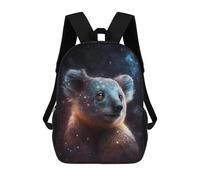 sinyumoney Cosmic Koala Portrait-1 Mochila Escolar Infantil Impresa En 3D Para Niños, Mochila De Viaje De Alta Capacidad, Mochilas Para Libros De 17 Pulgadas Para Niños