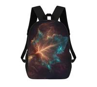 sinyumoney Cosmic Leaf Nebula Mochila Escolar De Moda, Mochila Para Material Escolar, Mochila Impermeable Informal Para Hombres/mujeres 17inch