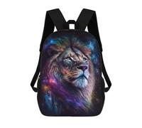 sinyumoney Cosmic Lion Art Print-2 Mochila Escolar Impresa En 3D 17inch Mochila Escolar Infantil Mochilas De Viaje Mochila Informal De Moda Para Niños Y Estudiantes