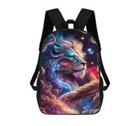 sinyumoney Cosmic Lion Art Print-4 Mochilas Escolares, De Viaje Y Universitarias Para La Escuela/trabajo/viajes 17inch