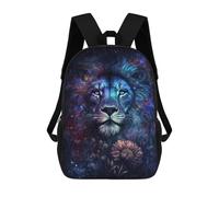 sinyumoney Cosmic Lion Art Print-6 Mochila Escolar Infantil Impresa En 3D 17inch Mochilas De Moda Para Niños De Primaria Y Secundaria