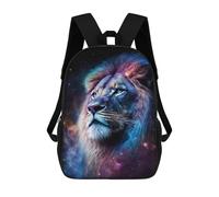 sinyumoney Cosmic Lion Art Print-9 Mochilas Infantiles Mochila Escolar Impresa En 3D Para Niños Mochilas De Viaje Bolsas Para Libros Para Niños 17inch Mochila Escolar