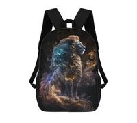 sinyumoney Cosmic Lion Majesty Mochila Escolar Infantil De Moda Informal Mochilas Infantiles Impresas En 3D Mochila Grande Para Niño 17inch