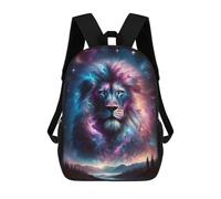 sinyumoney Cosmic Lion Mochila Escolar Infantil De 17 Pulgadas, Mochila Escolar Impresa En 3D Para Niños De Primaria Y Secundaria