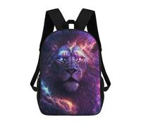 sinyumoney Cosmic Lion Portrait Mochila Escolar Para Niñas Mochila Impermeable Mochila Informal De Día Mochila Ligera Para Niño Y Niña Mochila Escolar 17inch