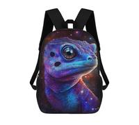 sinyumoney Cosmic Lizard Portrait Mochila Escolar Infantil De 17 Pulgadas Con Estampado 3D, Mochila Moderna Para Niños, Mochilas De Viaje, Bolsas Para Libros, Mochila Escolar Infantil