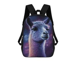 sinyumoney Cosmic Llama Art Print-3 Mochila Ligera Informal Para El Día A Día, Mochila Escolar Para Adolescentes, Chicas, Chicos, Mujeres Y Hombres 17inch