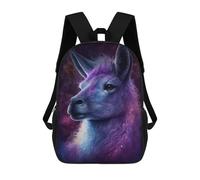 sinyumoney Cosmic Llama Portrait-13 Mochila Escolar Para Ordenador Portátil Para La Escuela/trabajo/viajes: Perfecta Para Viajes, Trabajo Y Uso Diario 17inch