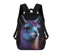 sinyumoney Cosmic Llama Portrait-18 Mochila Escolar Infantil Impresa En 3D 17inch Mochilas De Moda Para Niños De Primaria Y Secundaria