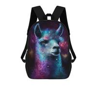 sinyumoney Cosmic Llama Portrait-27 Mochila Escolar, Bolso De Negocios, Bolso Para Portátil Duradero Para Campus, Actividades Al Aire Libre, Viajes Y Deportes 17inch
