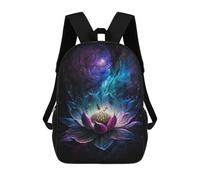 sinyumoney Cosmic Lotus Bloom-2 Mochila Escolar Infantil De 17 Pulgadas Con Estampado 3D, Mochila Moderna Para Niños, Mochilas De Viaje, Bolsas Para Libros, Mochila Escolar Infantil
