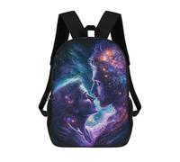 sinyumoney Cosmic Love Connection-9 Mochila Escolar De 17 Pulgadas Para Adolescentes, Con Estampado 3D, Ajustable Y Con Bolsillos, Ideal Para Niños, Niñas Y Estudiantes.